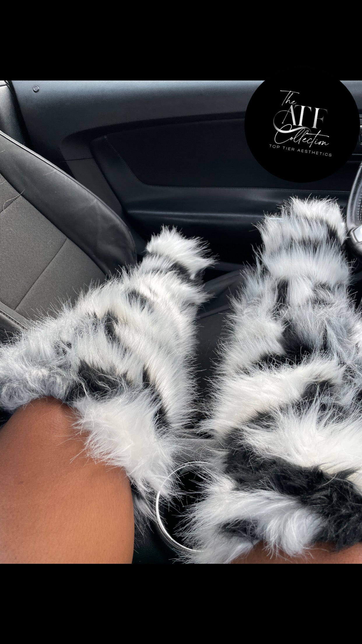 Black & White Ombré boot(knee length)