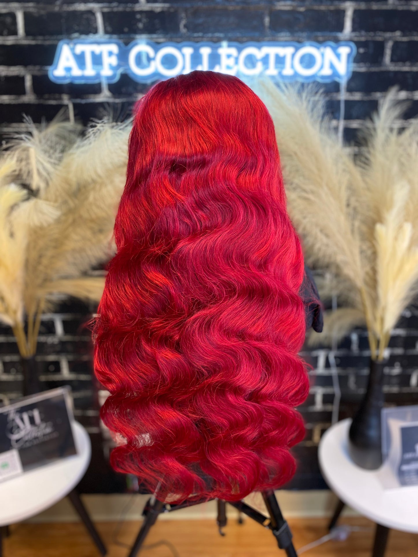 Red Body Wave Lace Front Wig