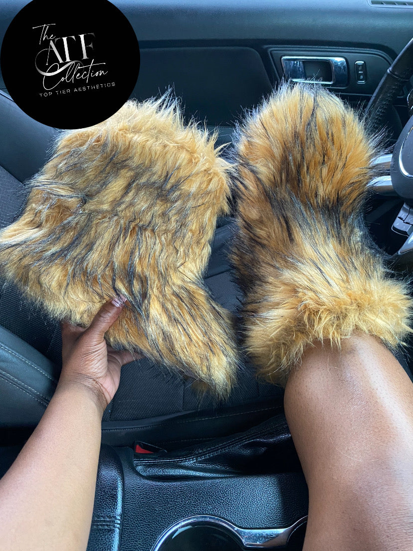 Ombre Fur Boots